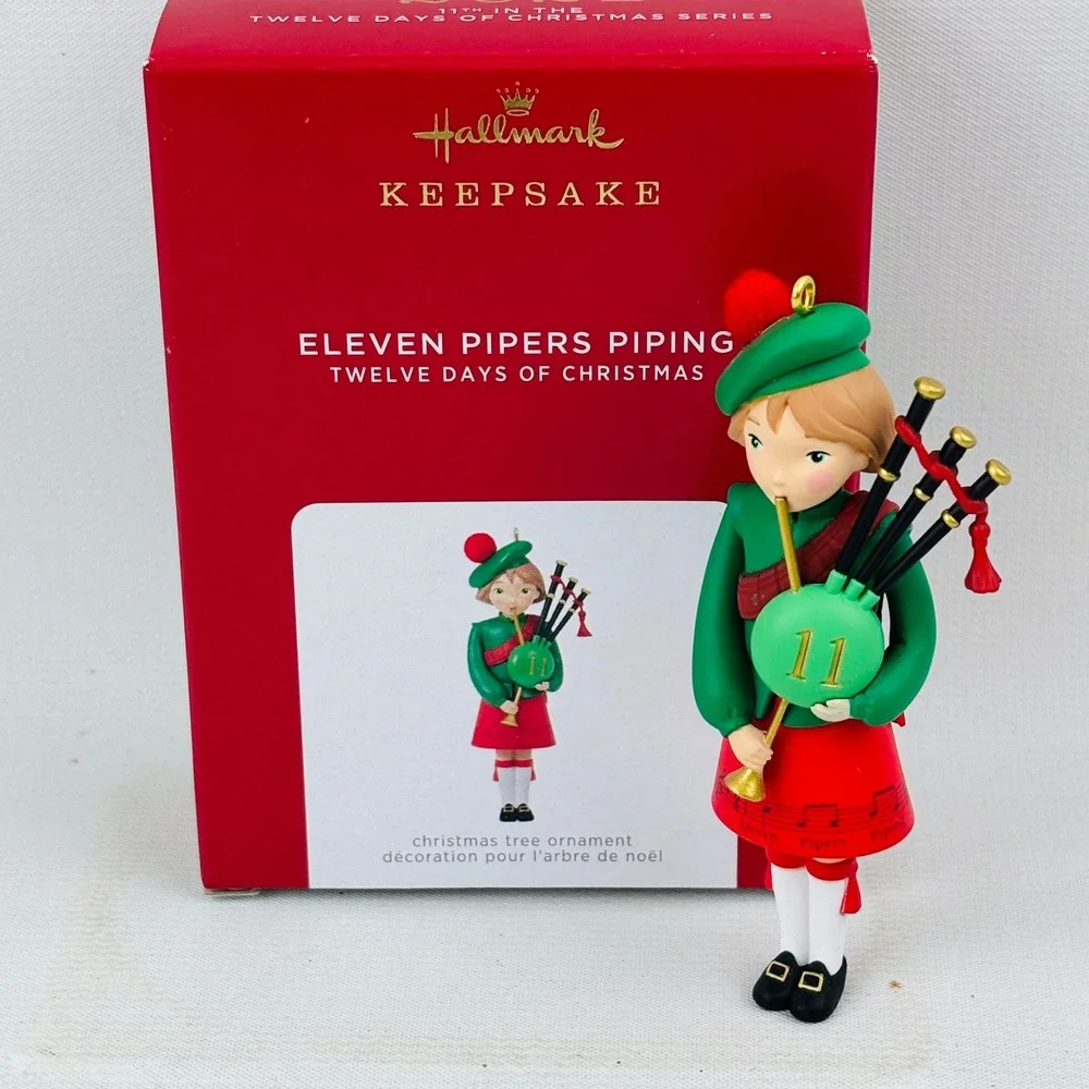 Hallmark Twelve Days of Christmas‎ Eleven Pipers Piping Keepsake Ornament 2021
